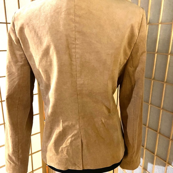 NWT NY & CO-Tan/Lite corduroy blazer. 1 button, M - Picture 5 of 9